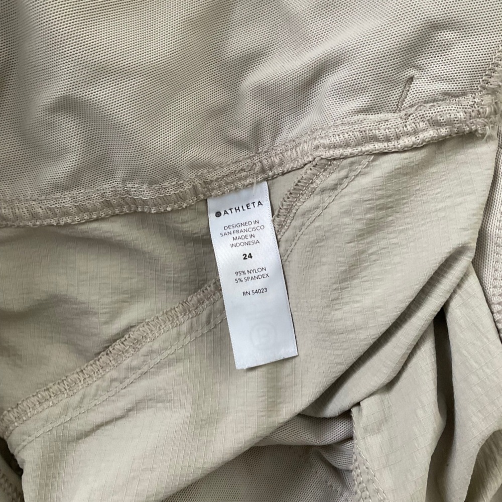Athleta Trekkie Utility Cargo Pants Womens 24 Khaki Hiking Travel Joggers - Picture 4 of 6